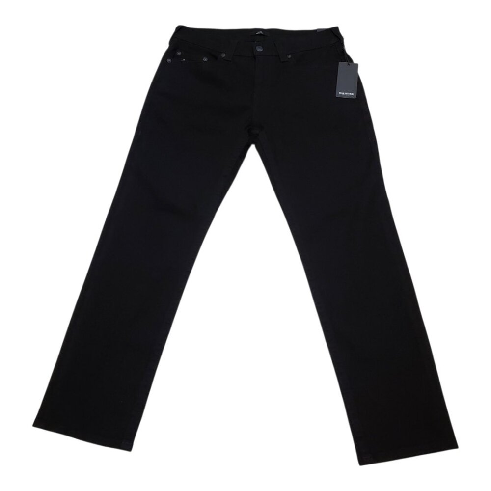 TRUE RELIGION Mens Geno Jeans Relaxed Slim Black